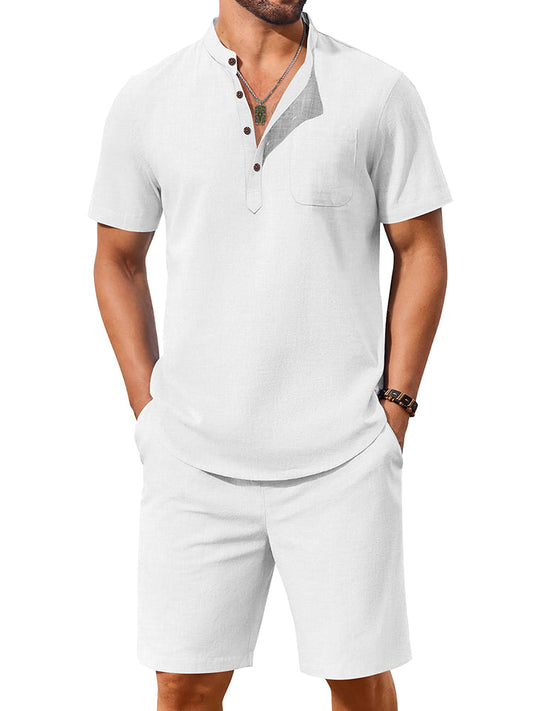 Casual 100% Cotton 2-Piece Vacation Set (US Only)