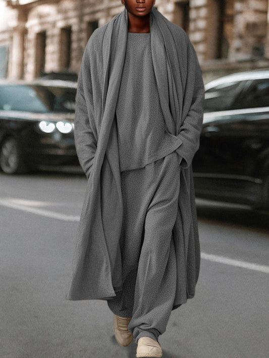 Ultra-Soft Stretchy Simple 3-Piece Set