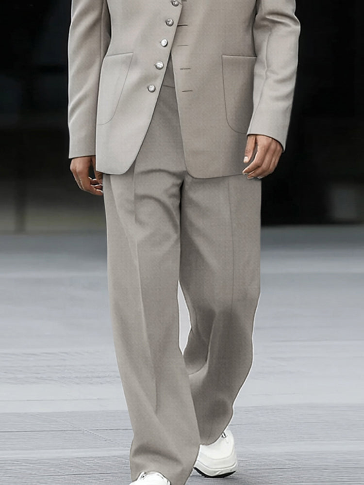 Business Casual Thin Blazer Pants Matching Set