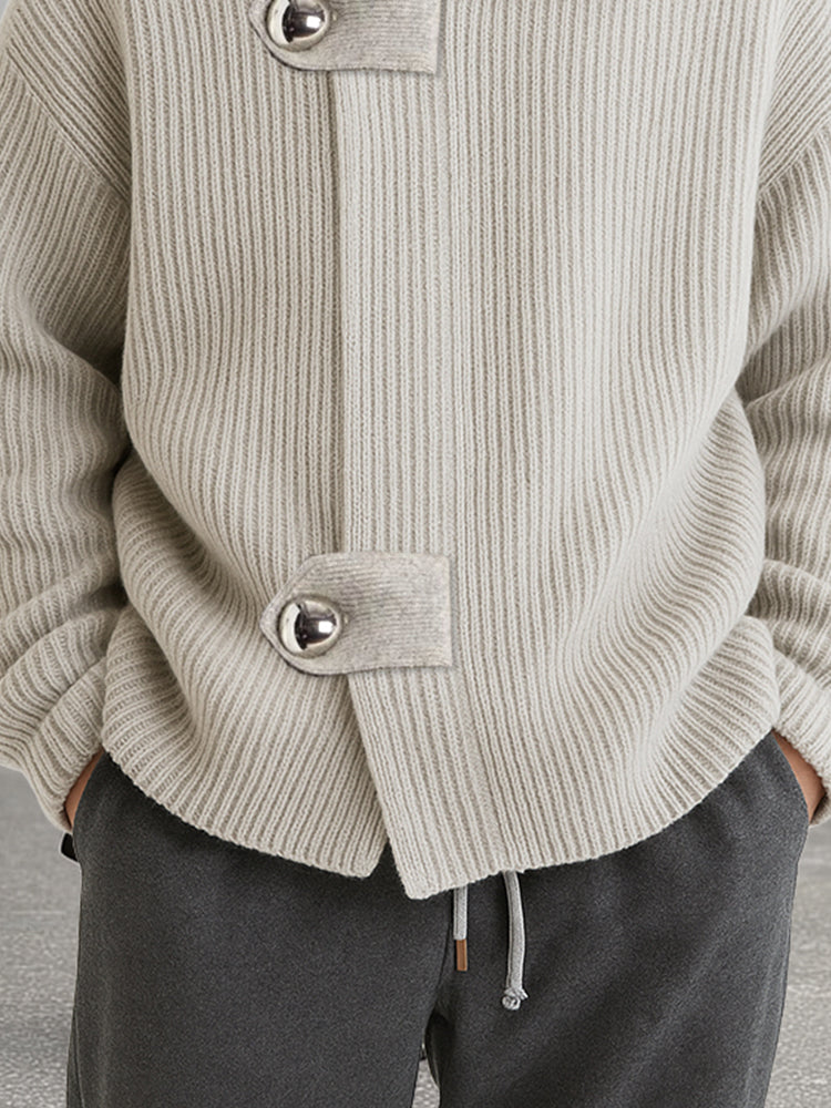 Trendy Relaxed Fit Knit Cardigan