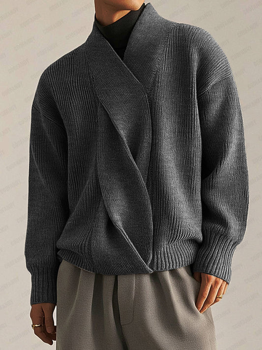 Stylish Soft Twist Design Sweater