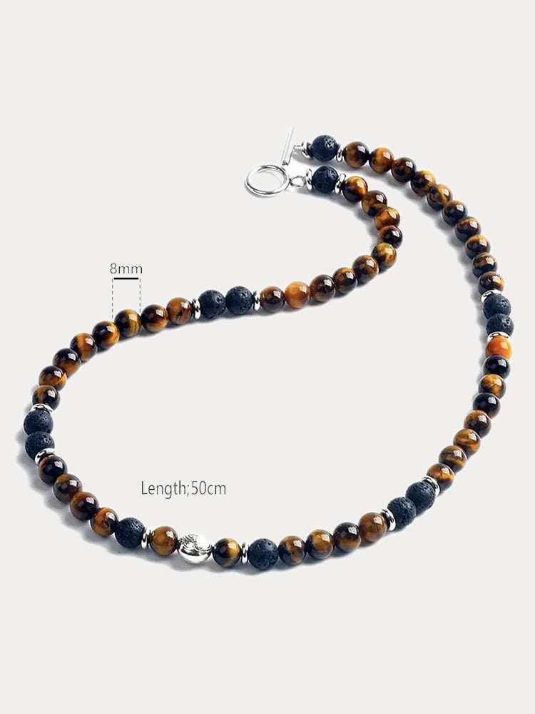 Natural Tiger Eye Stone Necklace