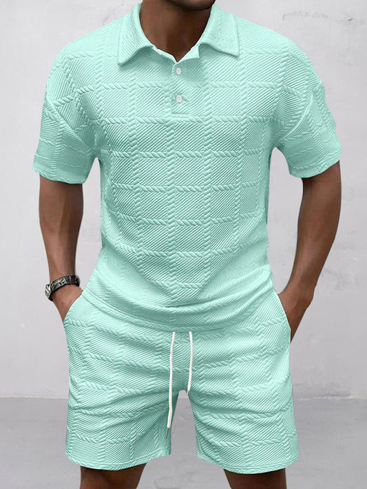 Smart Casual Jacquard Textured Set