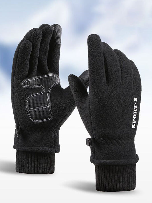 Warm Fleece Anti-Slip Driving Skiing Gloves