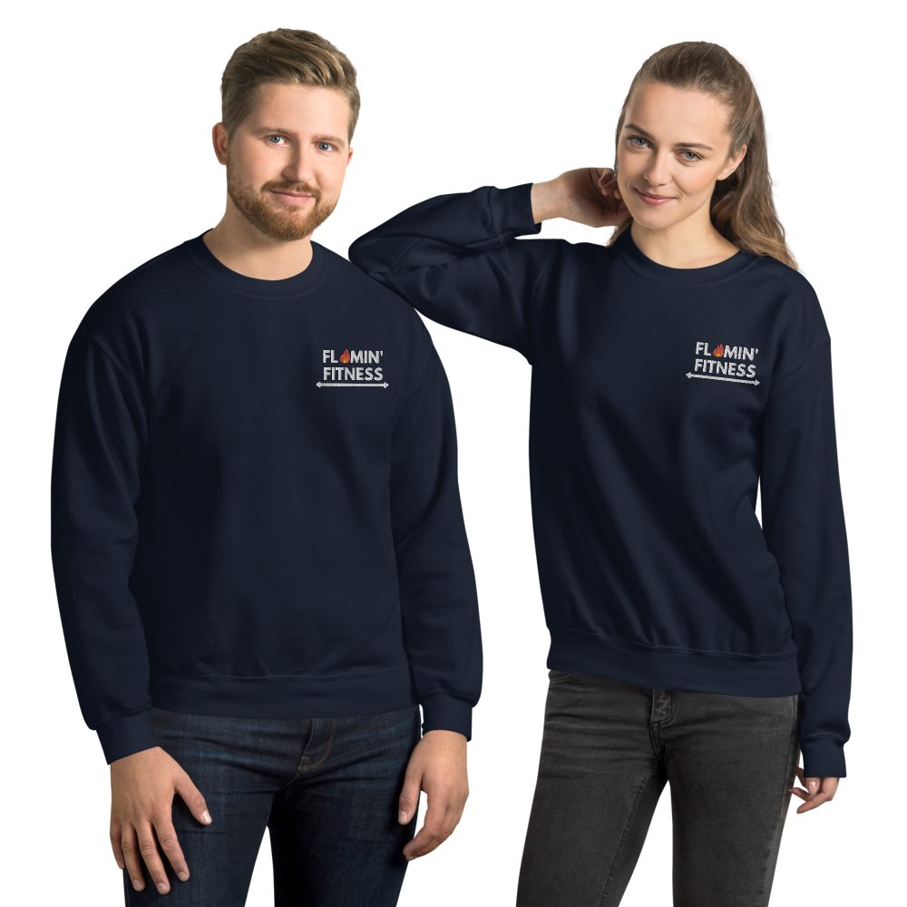 Navy Embroidered Logo Sweatshirt