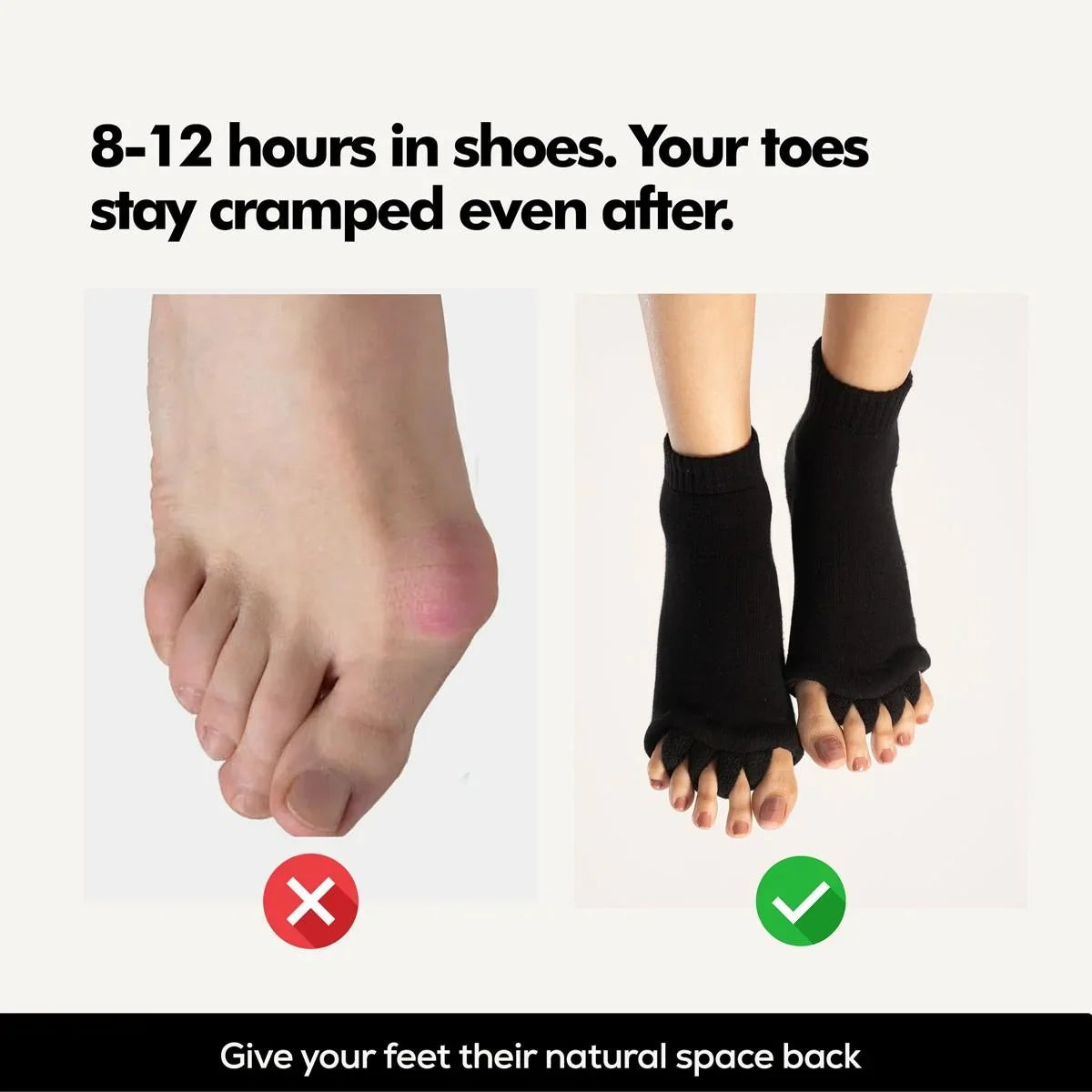 Black Foot Alignment Socks