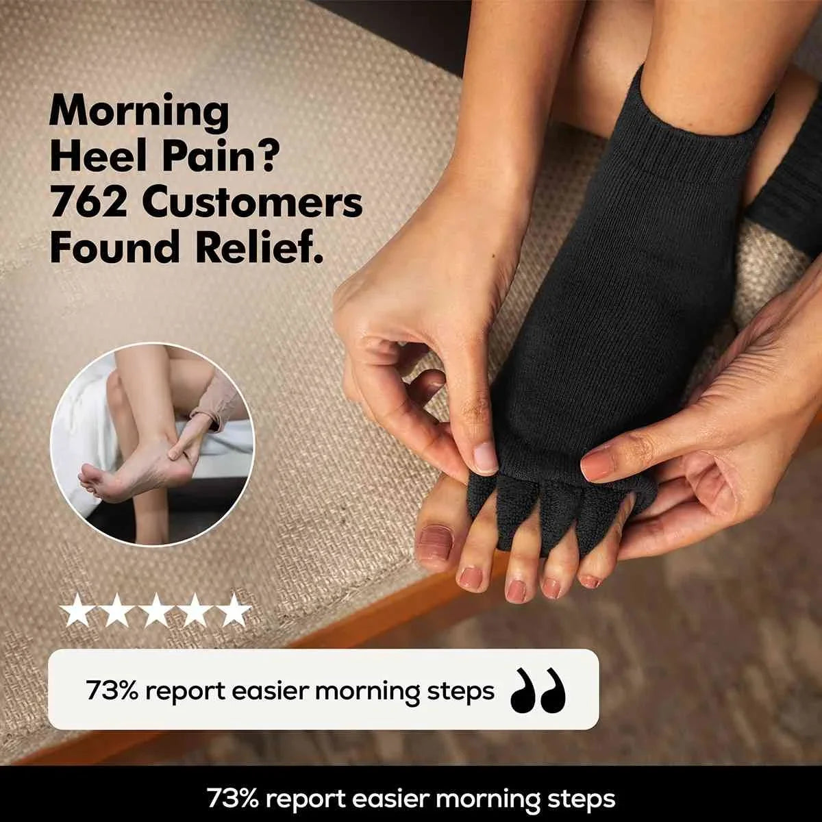 Black Foot Alignment Socks