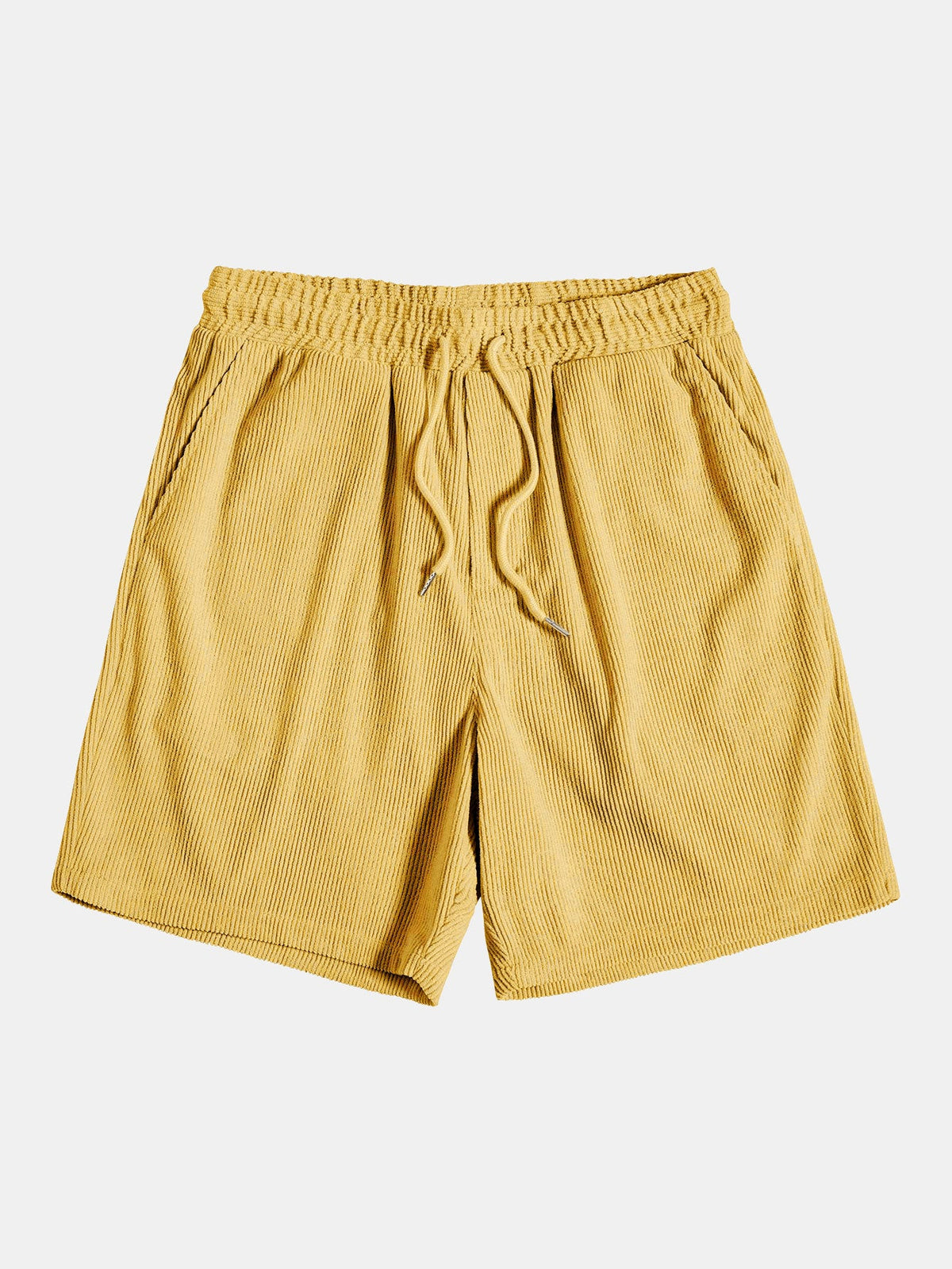 Short Sleeve Corduroy Button-Up Shirt & Shorts