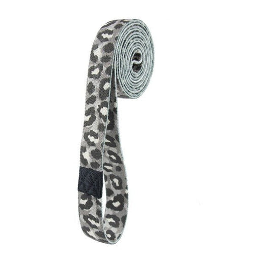 15-25lbs Long Resistance Band - Snow Leopard Print