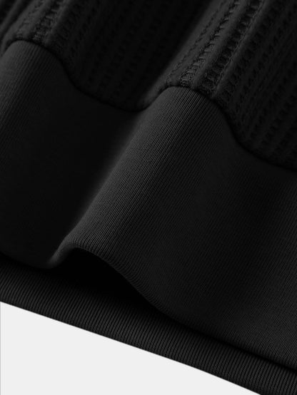 Waffle Ribbed Hem T-Shirt