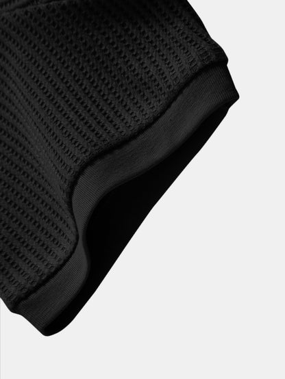 Waffle Ribbed Hem T-Shirt
