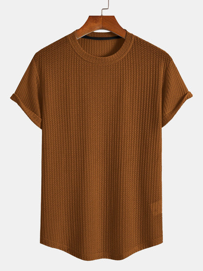 Waffle Arc Hem T-Shirt
