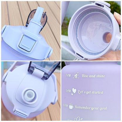 2L Motivational Two-Tone Water Bottle