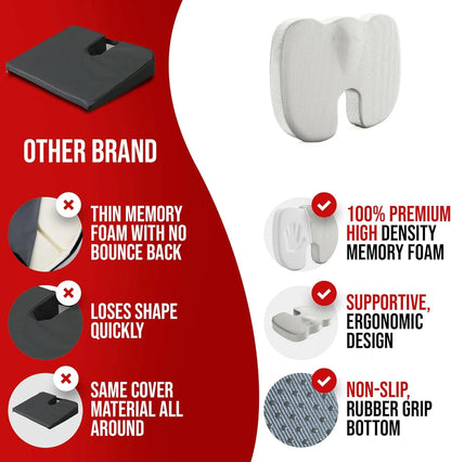 ErgoEase Memory Foam Seat Cushion