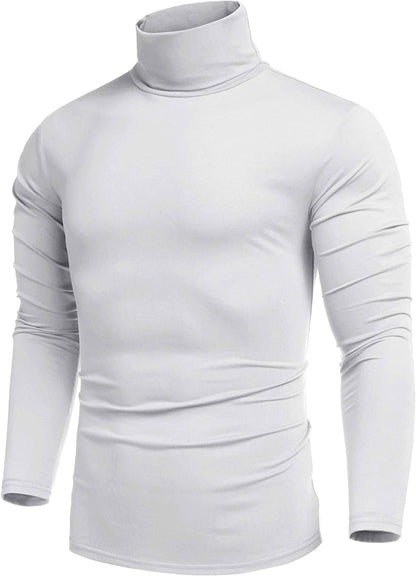 Slim Fit Turtleneck Basic Cotton Sweater (US Only)