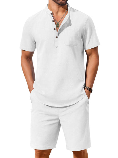 Casual 100% Cotton 2-Piece Vacation Set (US Only)