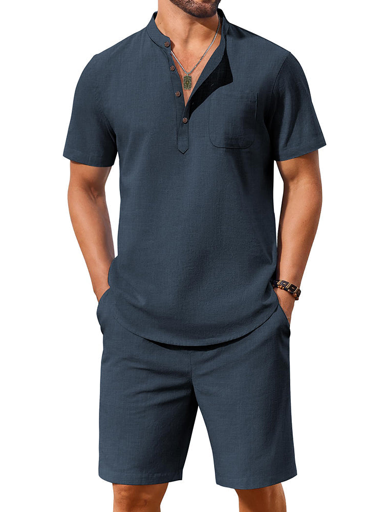 Casual 100% Cotton 2-Piece Vacation Set (US Only)