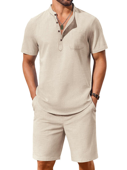 Casual 100% Cotton 2-Piece Vacation Set (US Only)