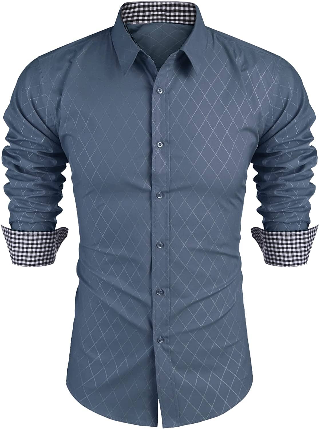 Business Long Sleeve Slim Fit Dress Shirt (US Only)