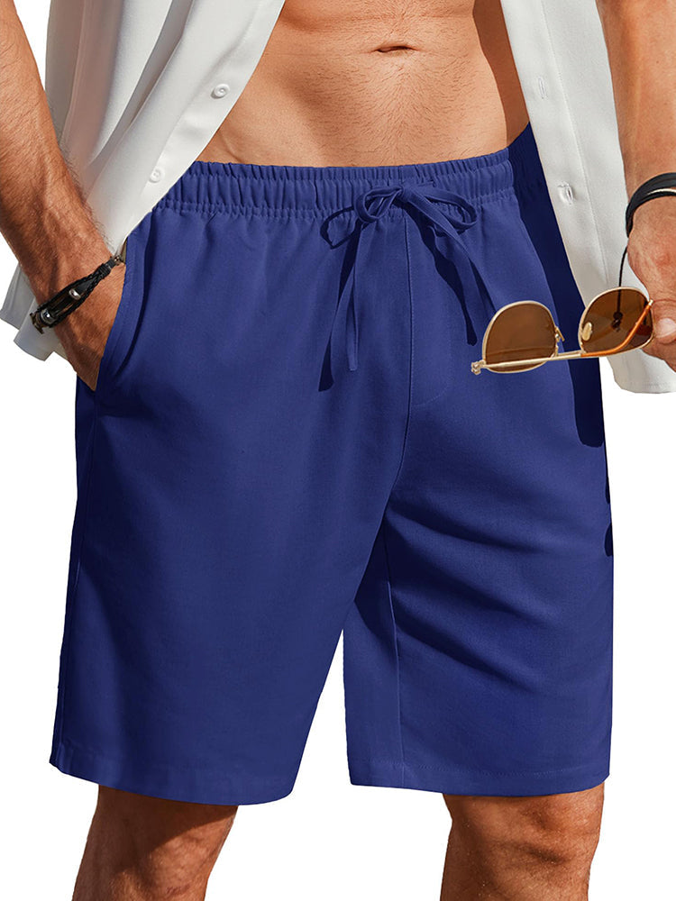 Casual Summer Linen Blend Shorts (US Only)