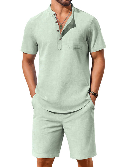 Casual 100% Cotton 2-Piece Vacation Set (US Only)