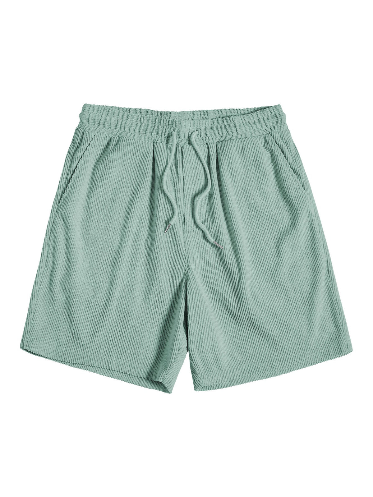 Short Sleeve Corduroy Button-Up Shirt & Shorts