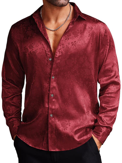 Rose Printed Dress Shirts (US Only)