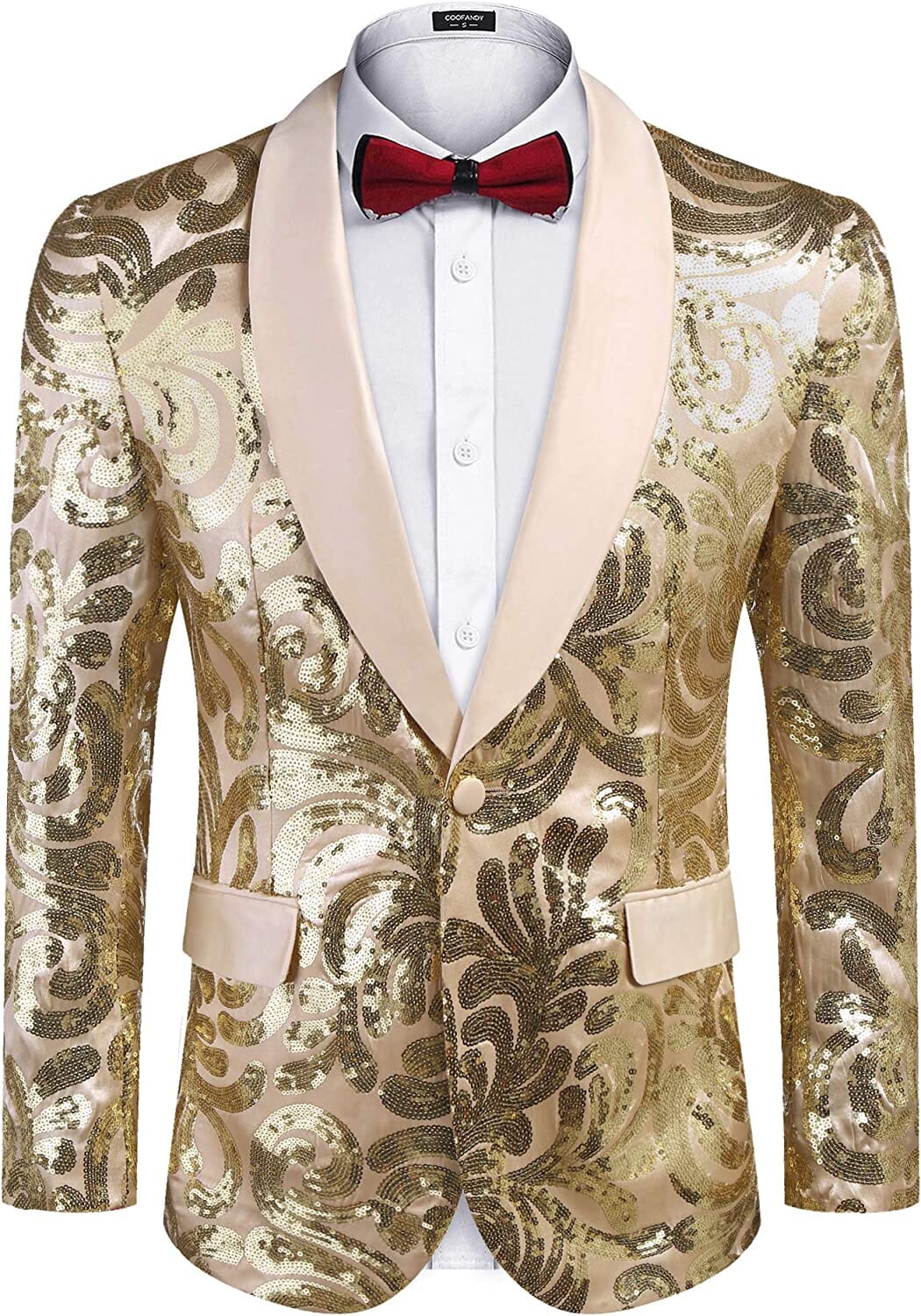 Shiny Sequins Blazer Floral Blazer (US Only)