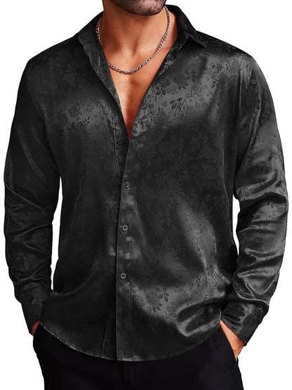 Rose Printed Dress Shirts (US Only)