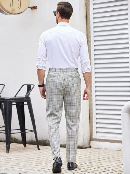 Casual Plaid Suit Pants (US Only)