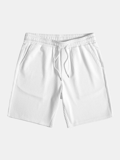 Drawstring Ribbed Shorts