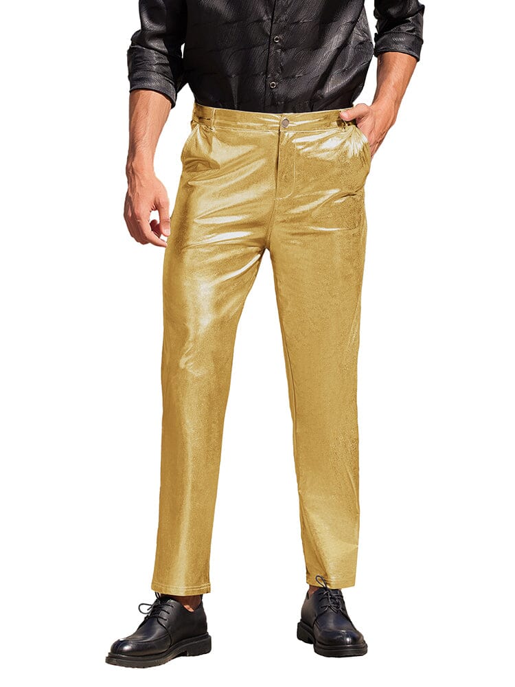 Stylish Metallic Shiny Pants