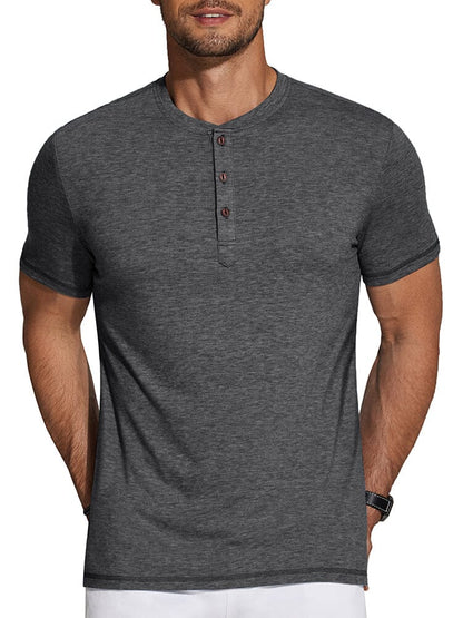 Casual Basic Solid Henley Shirt (US Only)