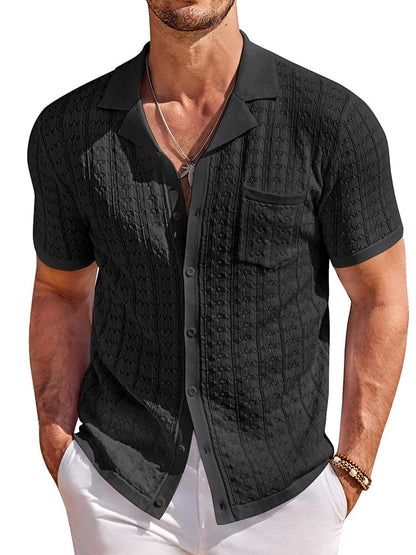 Breathable Fashion Hollow Knit Shirt (US Only)