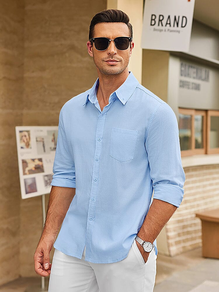 Casual Linen Textured Shirt (US Only)