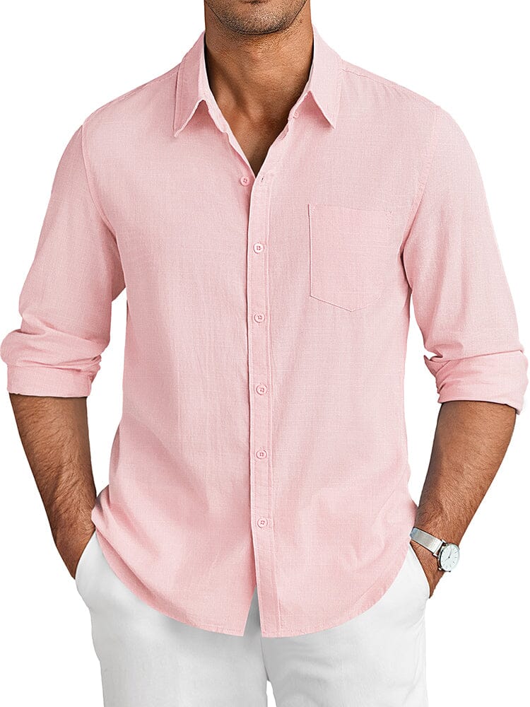 Casual Linen Textured Shirt (US Only)