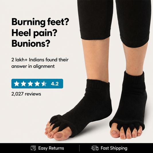 Black Foot Alignment Socks