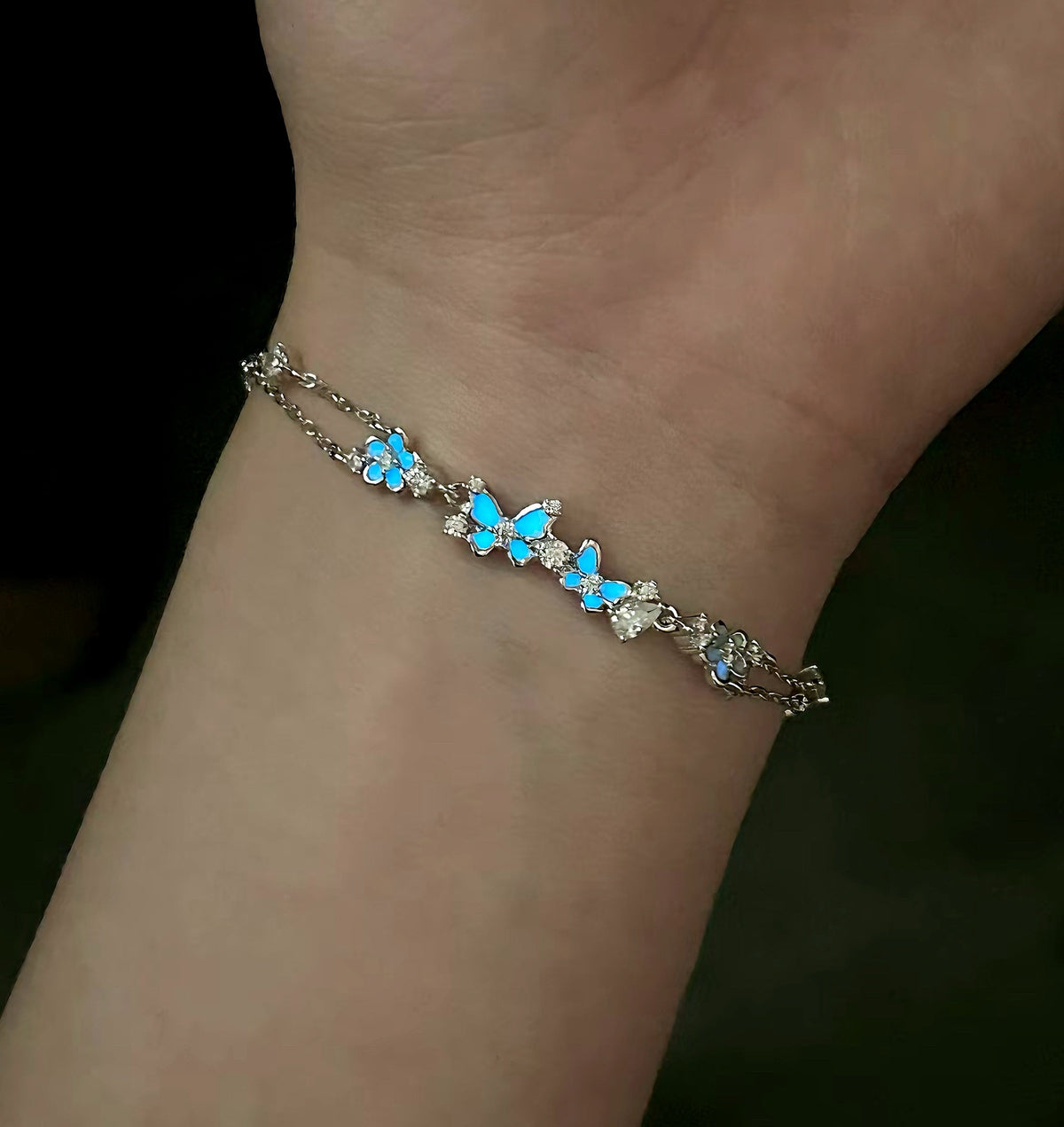 Stellar Dream Garden Butterfly Bracelet
