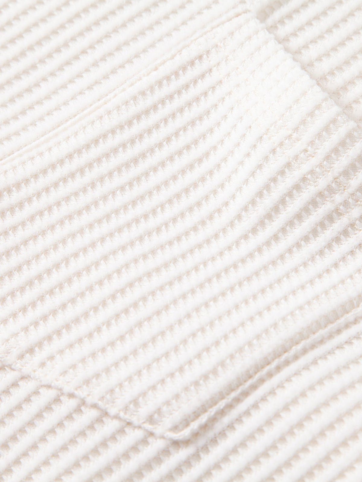 Contrast Waffle T-Shirt With Pocket