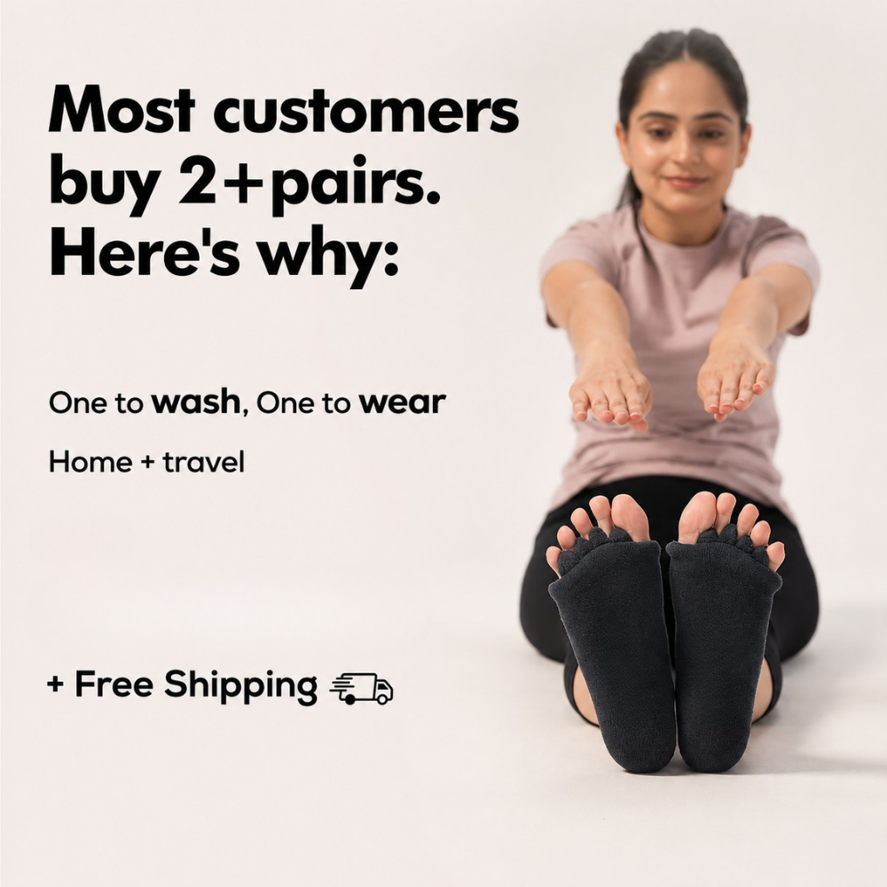 Black Foot Alignment Socks