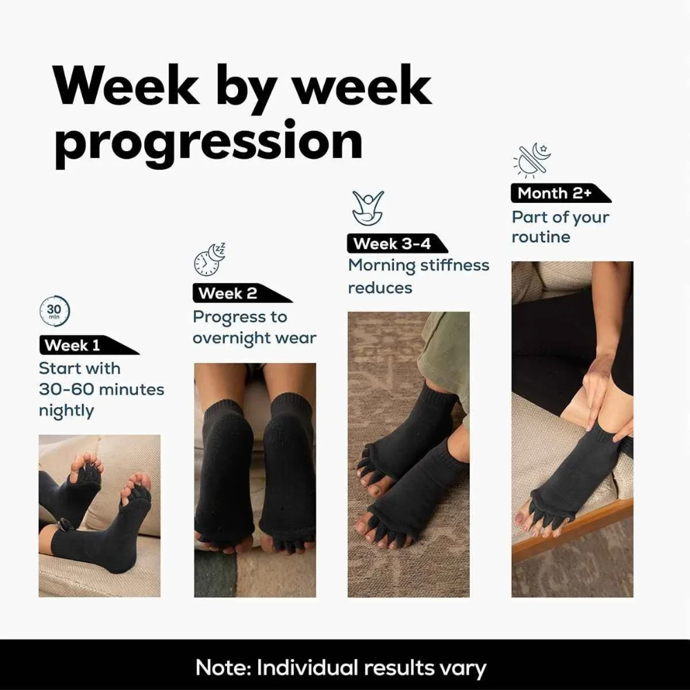 Black Foot Alignment Socks