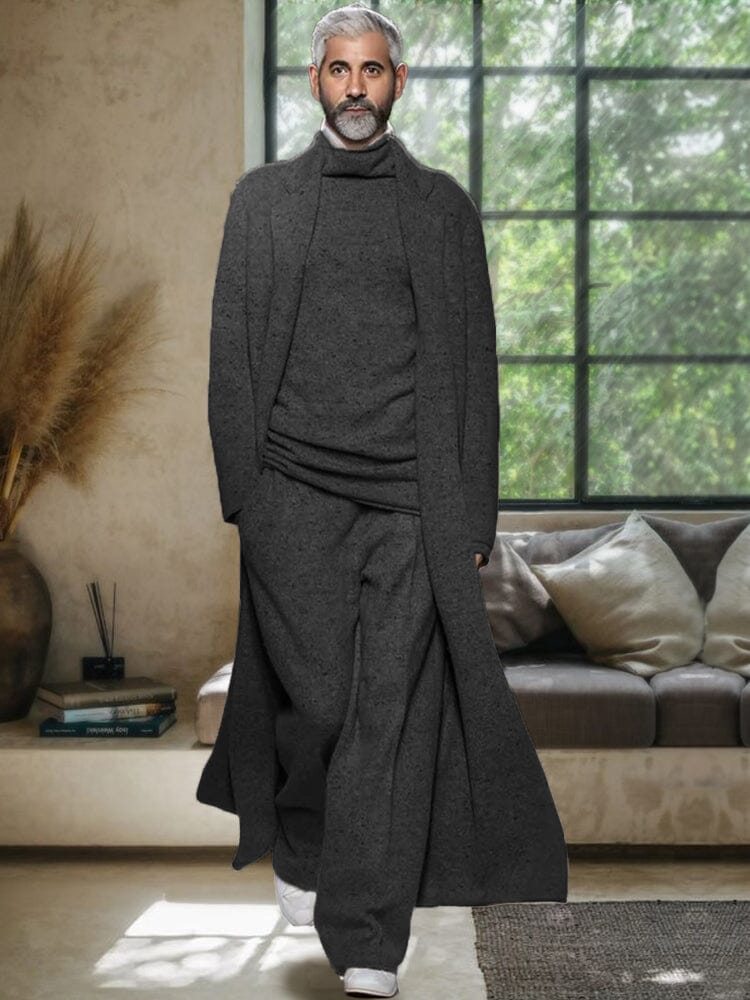Black-Long Outerwear / XXXL