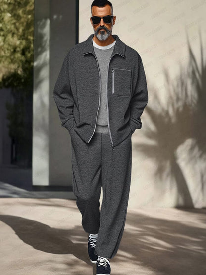 Athleisure Regular Fit Jacket Set