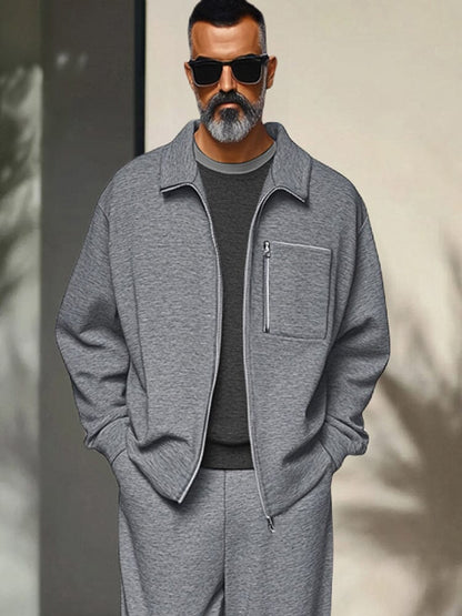 Athleisure Regular Fit Jacket Set