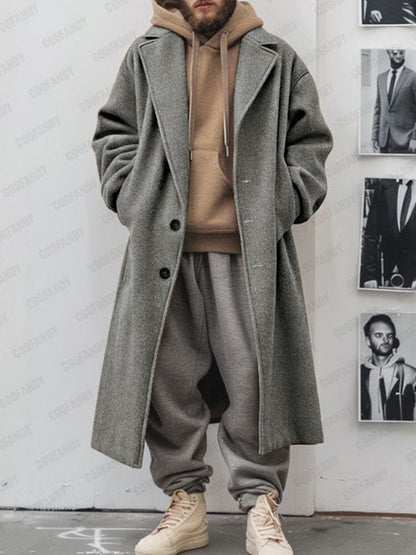 Utility Comfy Lined Tweed Coat