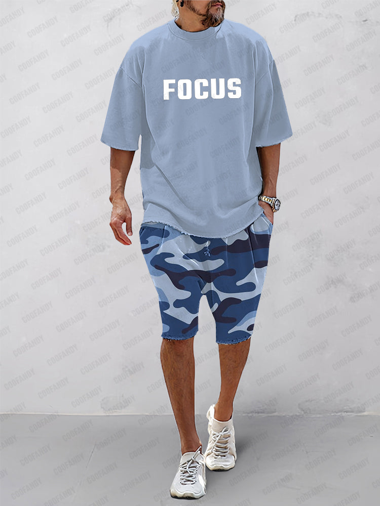Casual Ethnic Print Sports Set