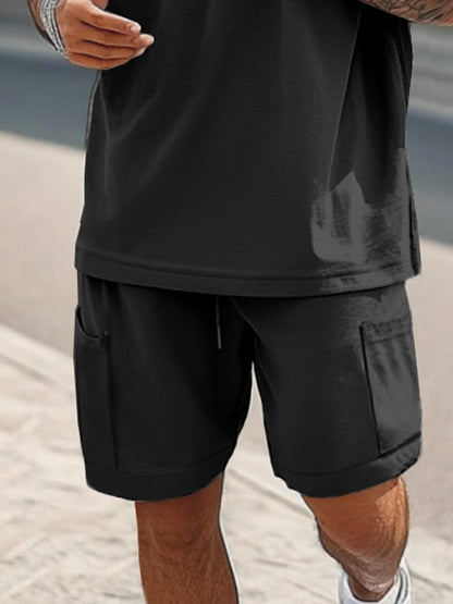 Athleisure Functional Pockets T-Shirt Set