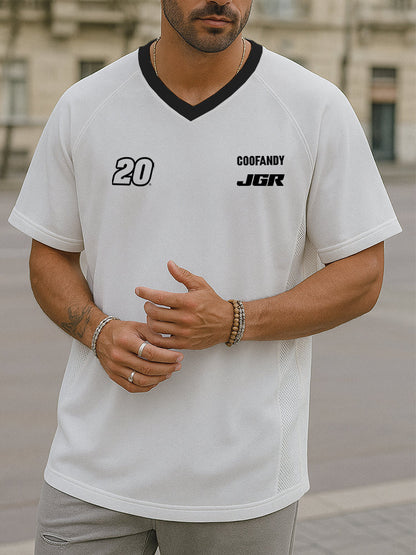 COOFANDY x JGR Breathable Mesh Patchwork T-Shirt