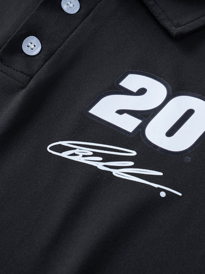 COOFANDY × JGR BELL Signature Print Polo Shirt