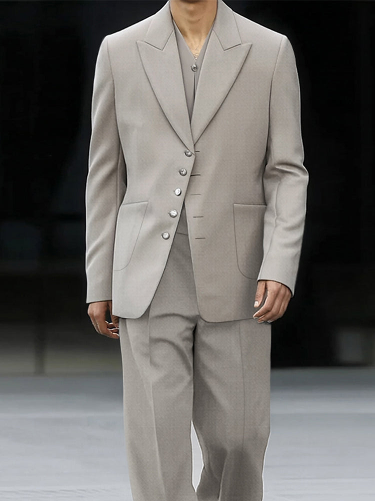 Business Casual Thin Blazer Pants Matching Set